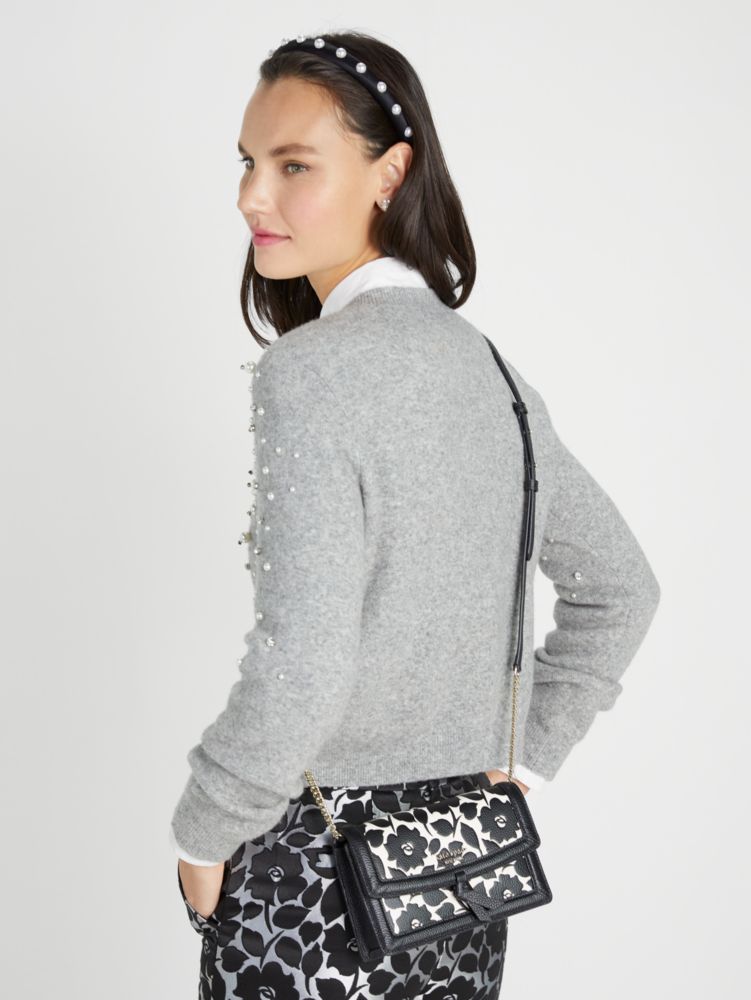 Pearl Rhinestone Embellished Sweater