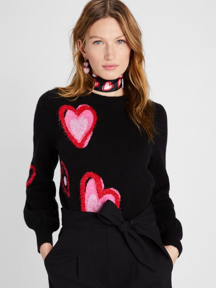 Kate spade heart patch sweater sale