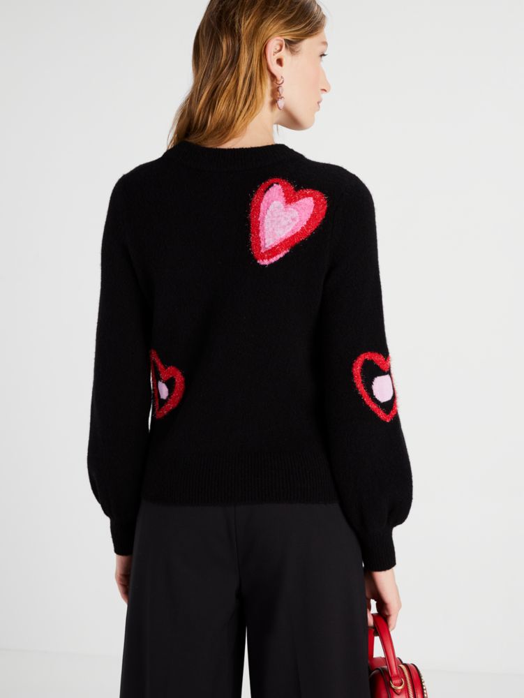 Kate spade hotsell heart patch sweater