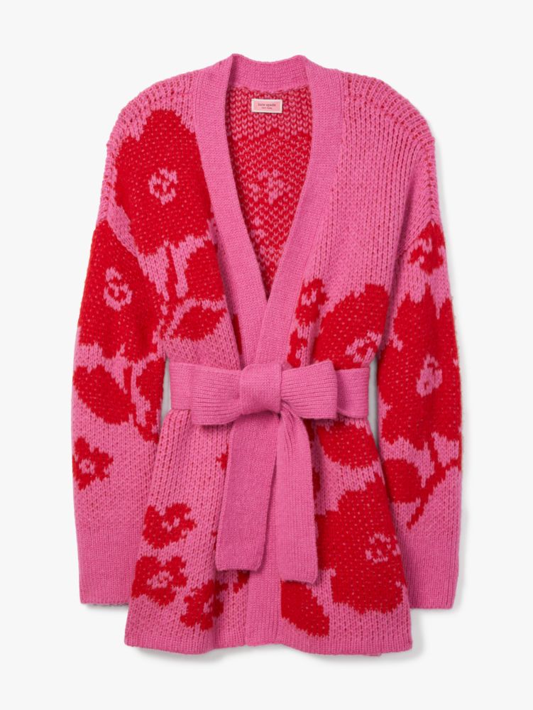 Rose Garden Intarsia Cardigan | Kate Spade New York