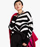 Kate Spade,Bold Zebra Sweater,Black
