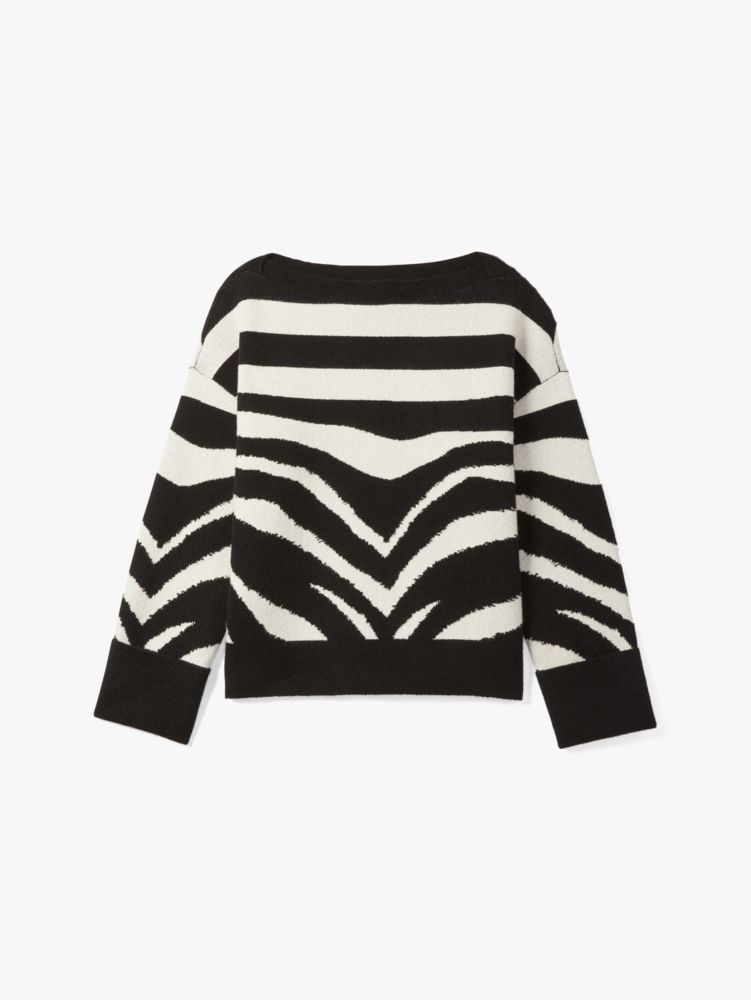 Kate Spade,Bold Zebra Sweater,