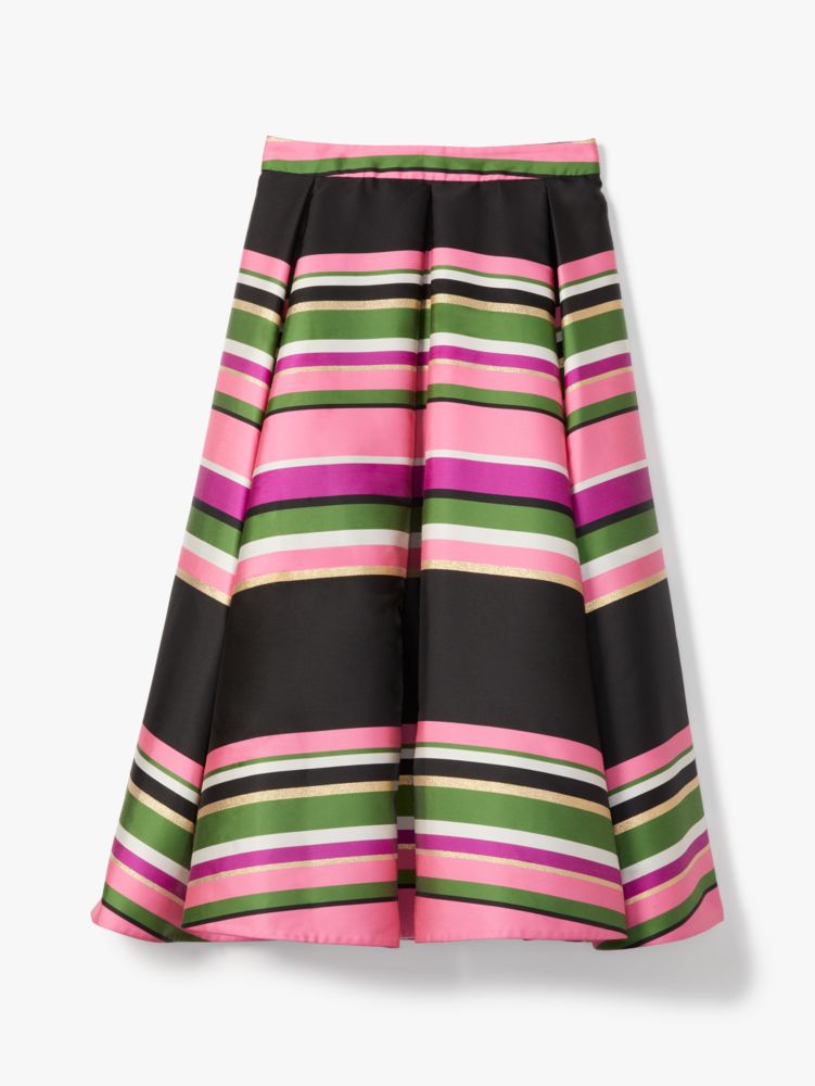 Metallic Festive Multi Stripe Skirt | Kate Spade New York
