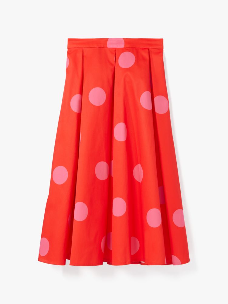 Giant Dot Faille Skirt