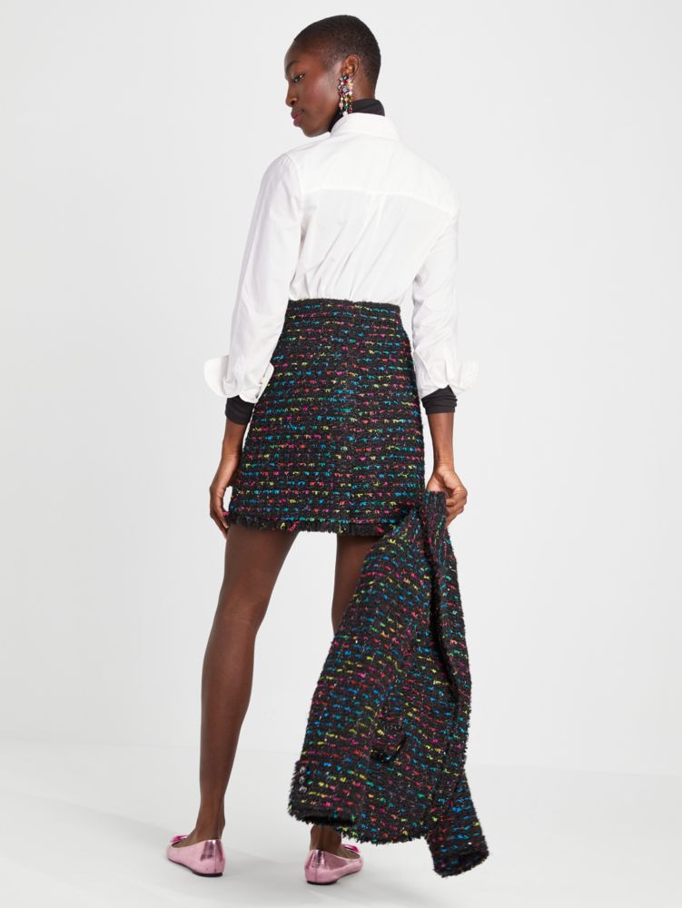 Kate Spade,Metallic Tweed Skirt,