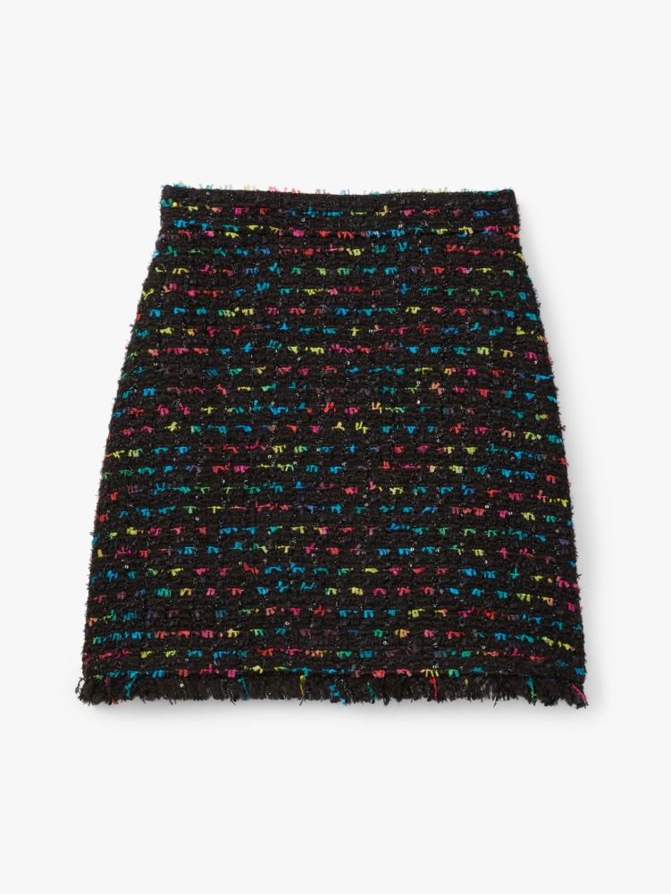 Kate Spade,Metallic Tweed Skirt,