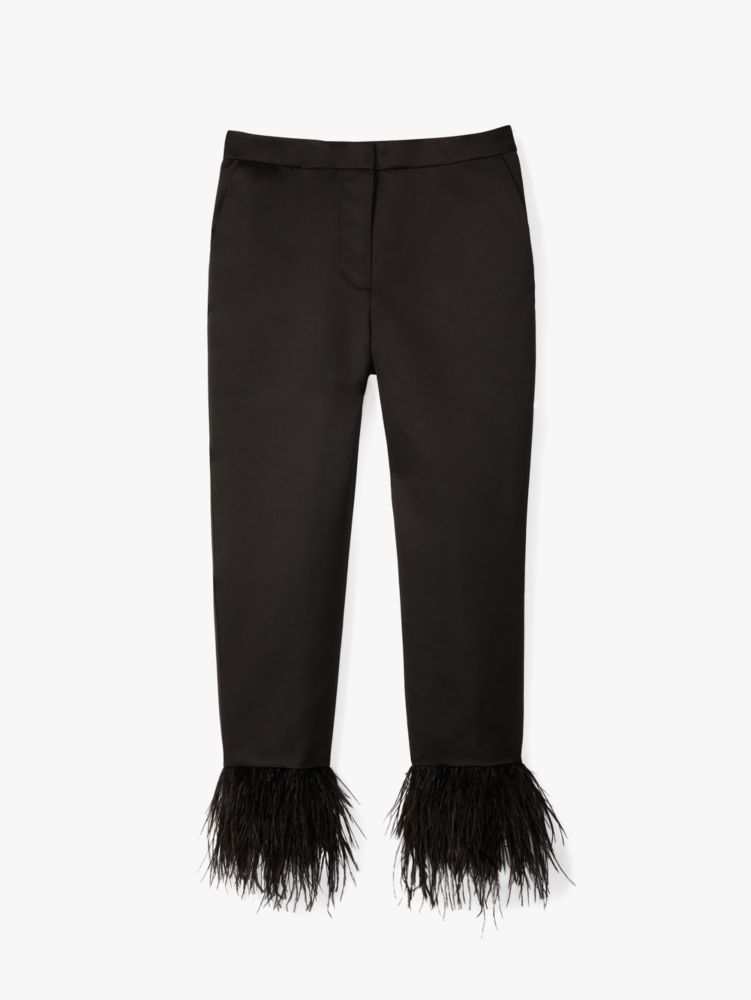 kate spade new york ROSY GARDEN BROCADE PANT - Trousers - black