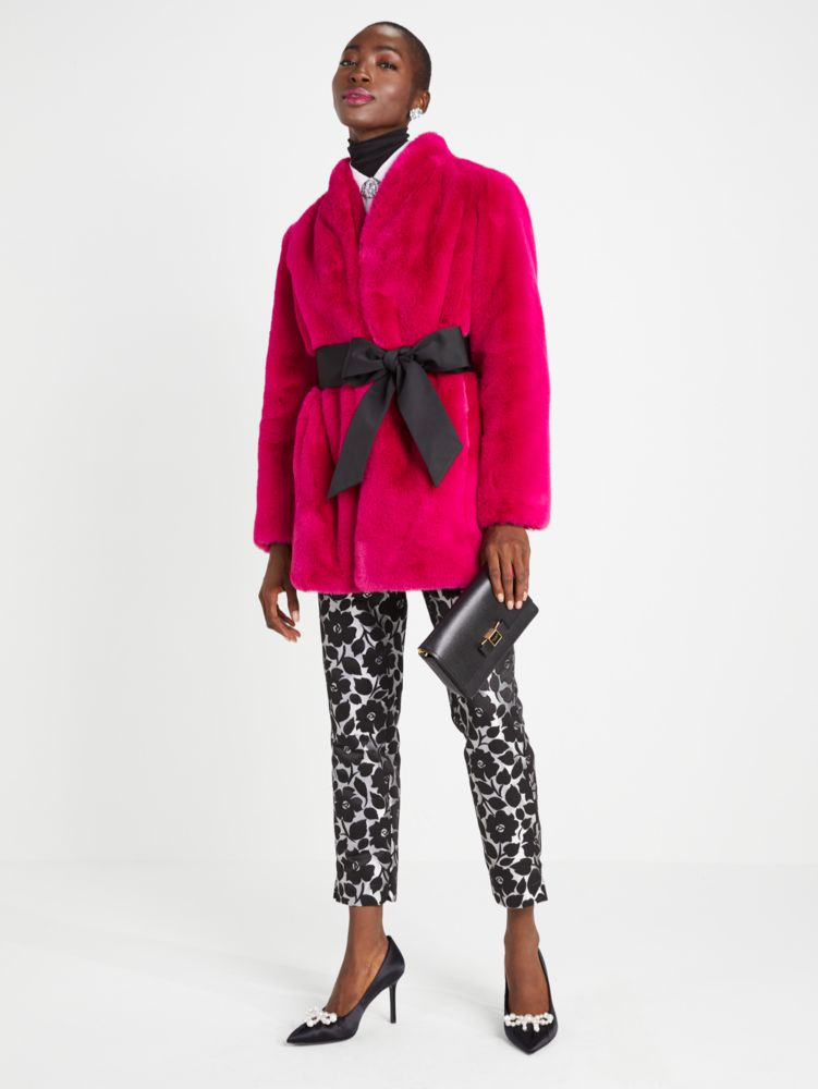 Kate spade discount fur jacket