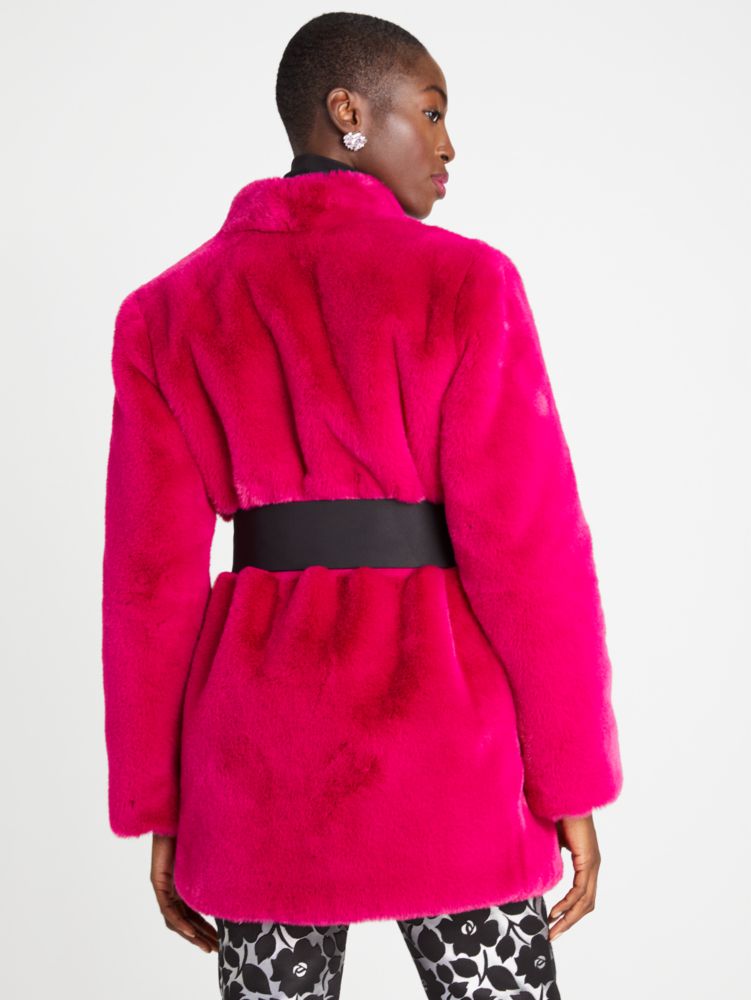 Kate spade pink hot sale coat with bow