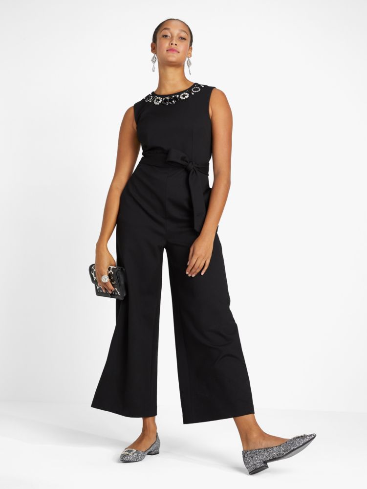 Kate Spade,Embellished Ponte Jumpsuit,