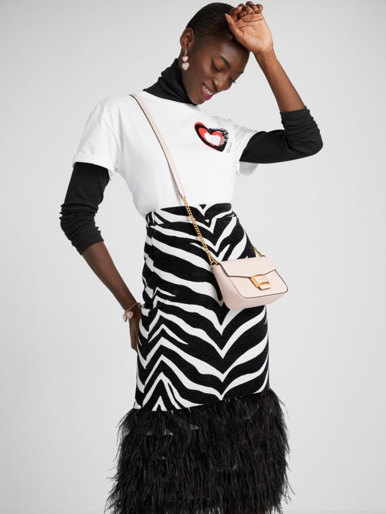 Embellished Overlapping Hearts Tee | Kate Spade New York