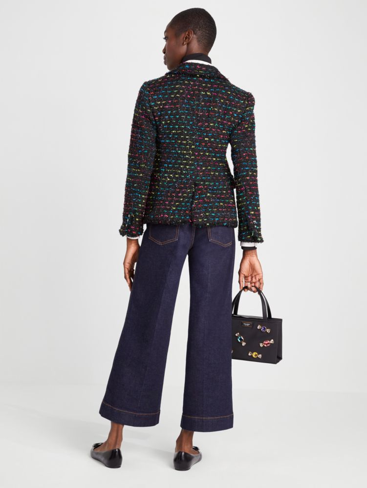 Kate Spade,Metallic Tweed Blazer,