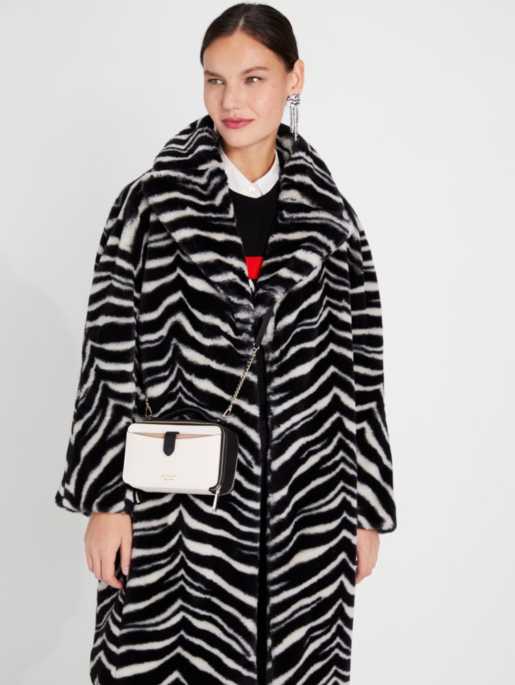 Kate Spade New York Morgan Zebra Print Double Up Crossbody