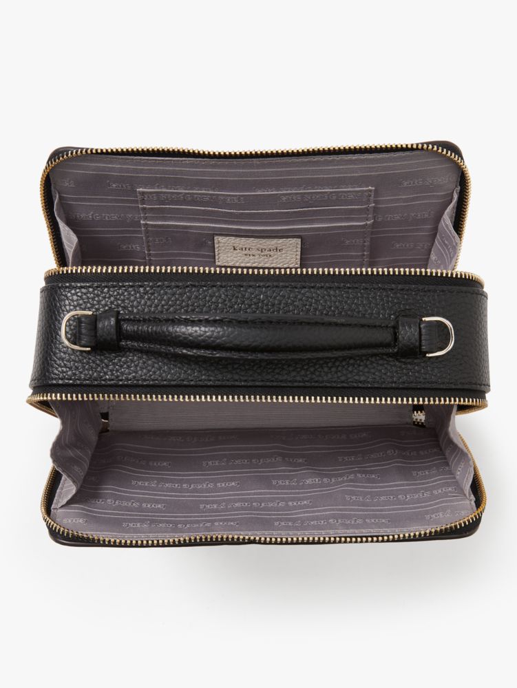 Double zip 2025 crossbody wallet