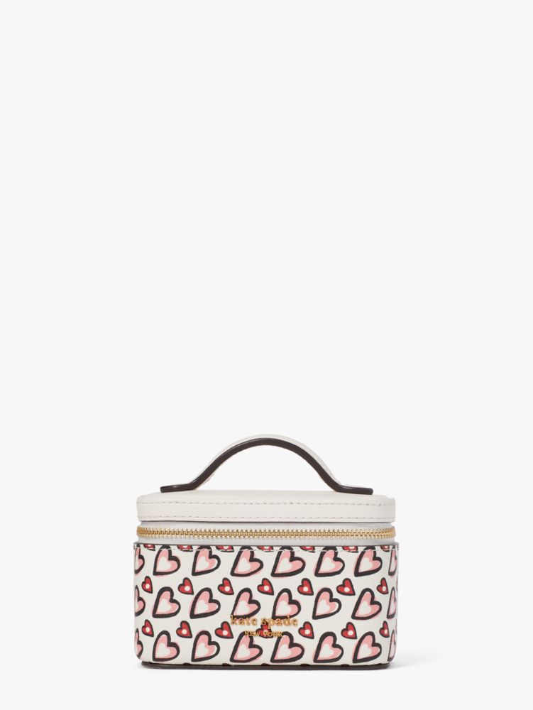 Kate Spade,モーガン ファンシー ハート ジュエリー ケース,財布小物,クリームマルチ