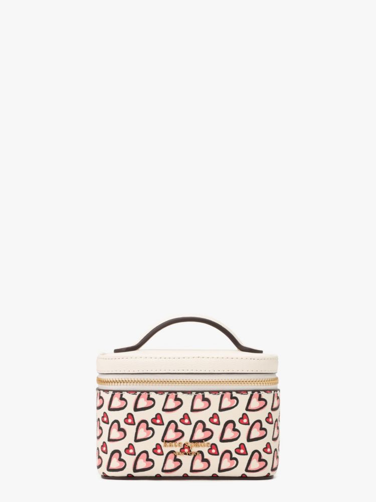 Kate Spade,モーガン ファンシー ハート ジュエリー ケース,財布小物,クリームマルチ