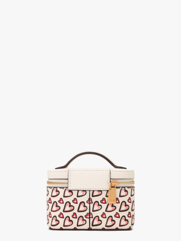 Kate Spade,モーガン ファンシー ハート ジュエリー ケース,財布小物,クリームマルチ