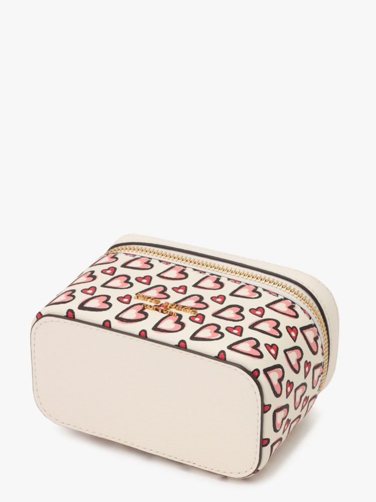 Kate Spade,モーガン ファンシー ハート ジュエリー ケース,財布小物,クリームマルチ
