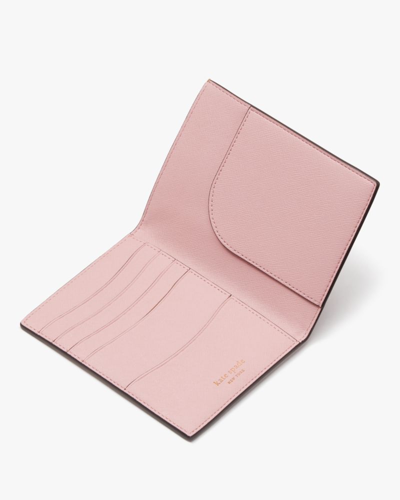 Kate Spade,Morgan Passport Holder,Pink Dune