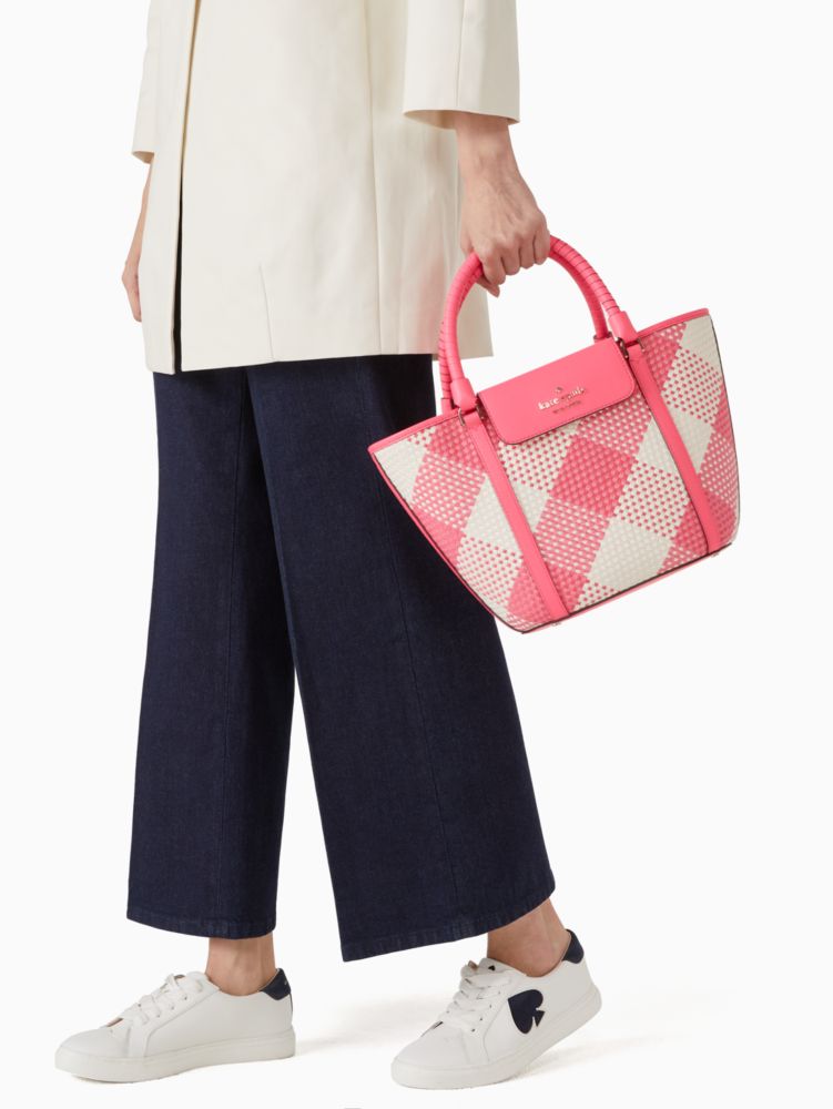 PRE Order) KATE SPADE Cruise Woven Houndstooth Medium Tote – uMoMasShop