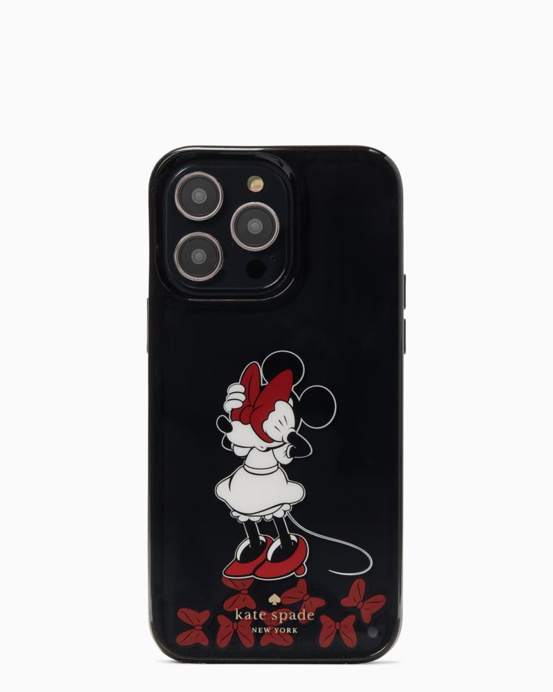 Kate Spade,minnie mouse bow resin iphone 14 pro max case,