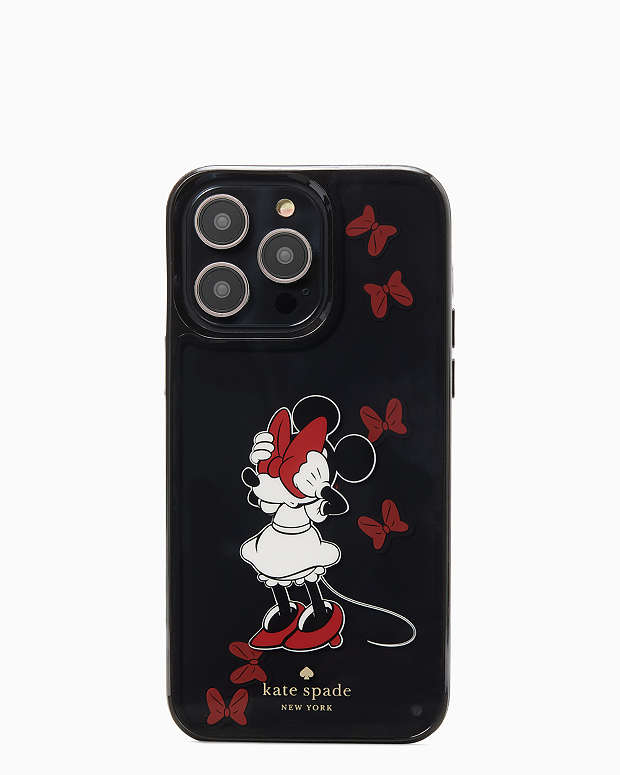 Kate Spade Minnie Mouse Bow Liquid Resin iPhone 14 Pro Max Case