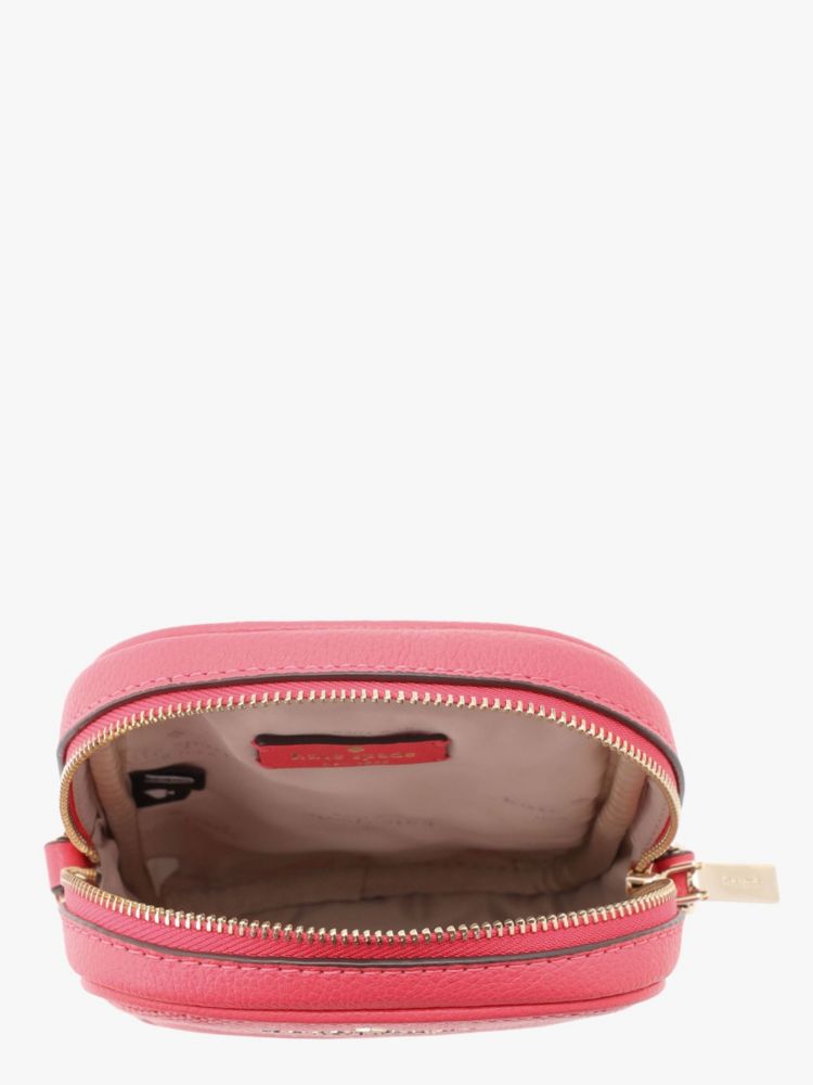 Kate Spade,ROSIE CANVAS NORTH SOUTH ZIP PHONE CROSSBODY,Pink Peppercorn Multi