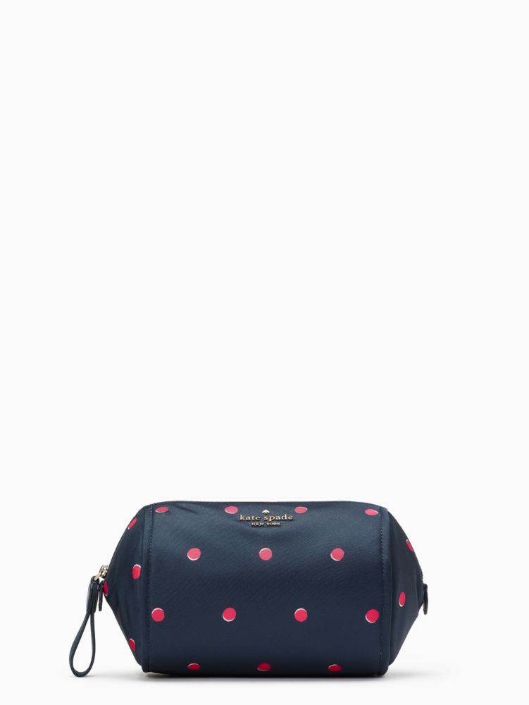 Kate Spade,チェルシー ザ リトル ベター パーク ドット プリント ミディアム コスメティック,財布小物,ブルーマルチ