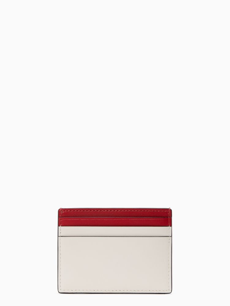 Kate Spade,dottie small slim ladybug card holder,