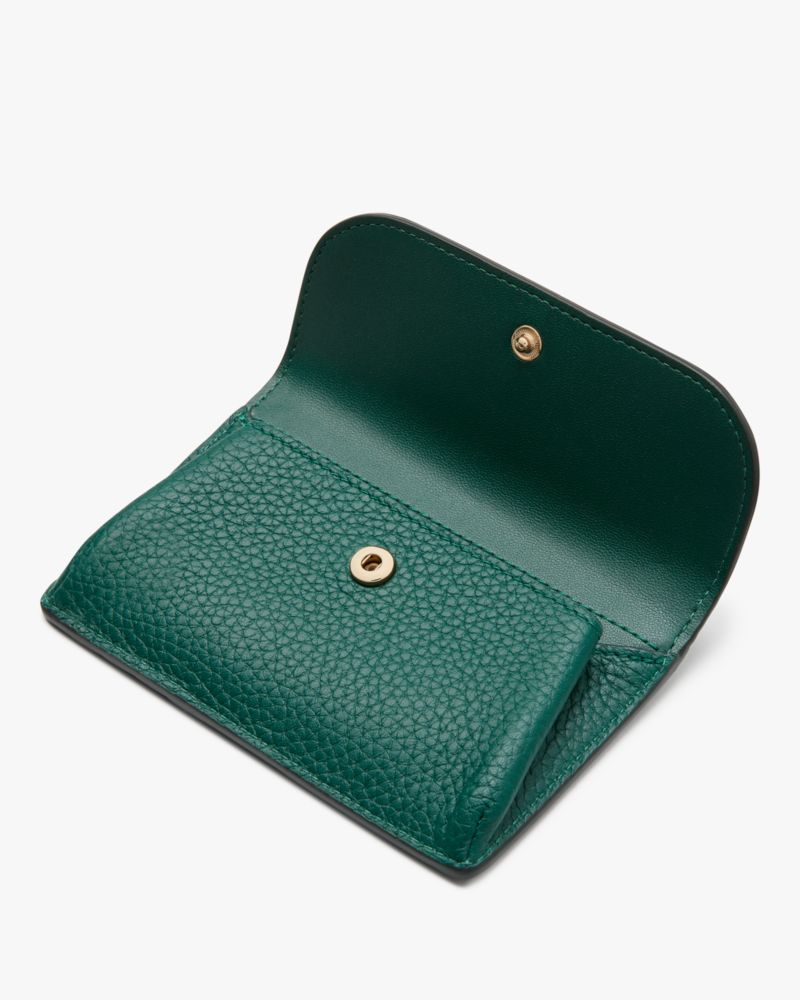 Kate Spade,ダンプリング スモール フラップ カード ホルダー,カードケース・キーケース,ディープジェイド