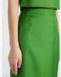 Kate Spade,Duchess Satin Pencil Skirt,KS Green