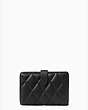 Kate Spade,carey medium compact bifold wallet,Black