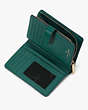 Kate Spade,carey medium compact bifold wallet,Deep Jade