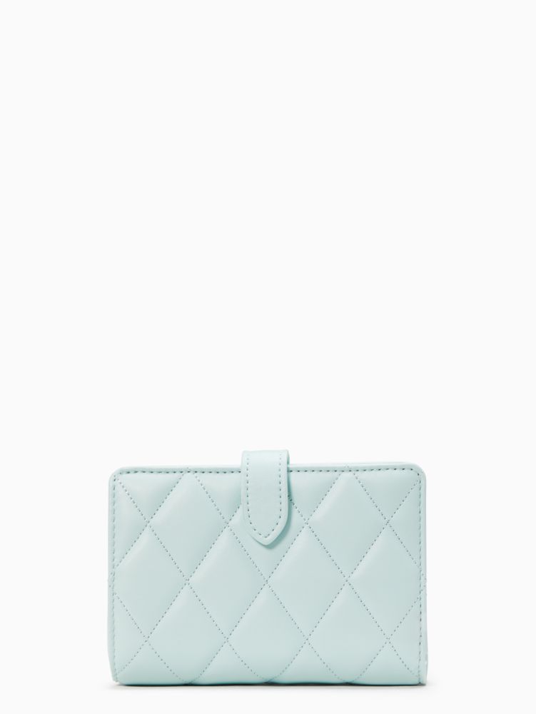 kate spade 財布 キャリー スムース キルテッド レザー ミディアム コンパクト バイ
