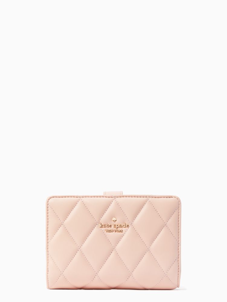 kate spade 新品♡ キャリー スムース キルテッド 二つ折り財布