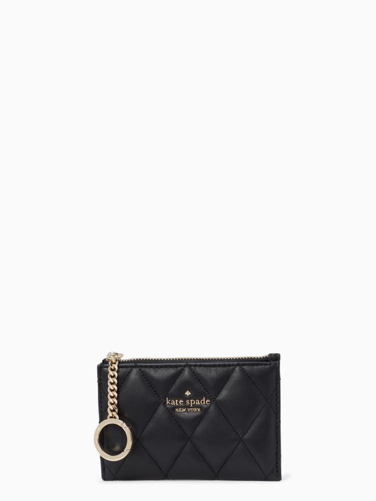 Kate Spade,carey small card holder,Black