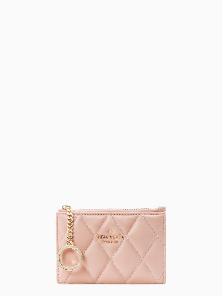 Kate Spade light pink keychain cardholder/wallet