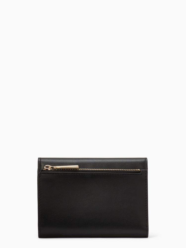 Kate Spade,reegan medium flap wallet,Black