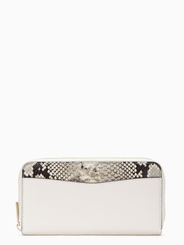 Kate Spade,leila large continental wallet,Parchment Multi