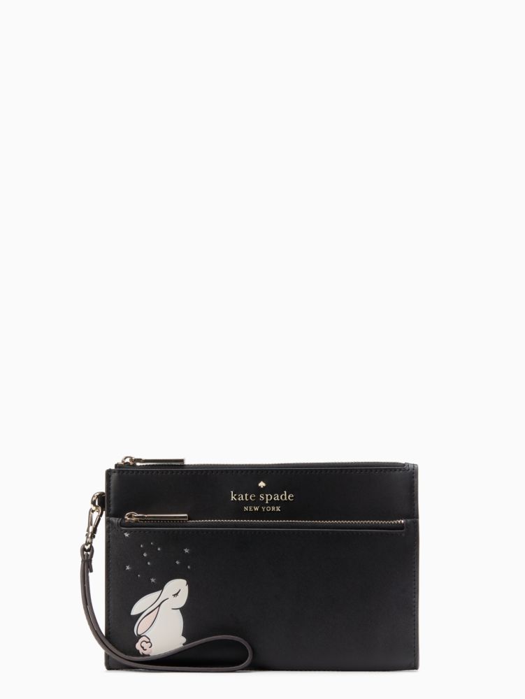 Bunbun Bunny Medium Wristlet Wallet Kate Spade Outlet