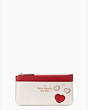 Kate Spade,valentines day capsule large slim heart card holder,