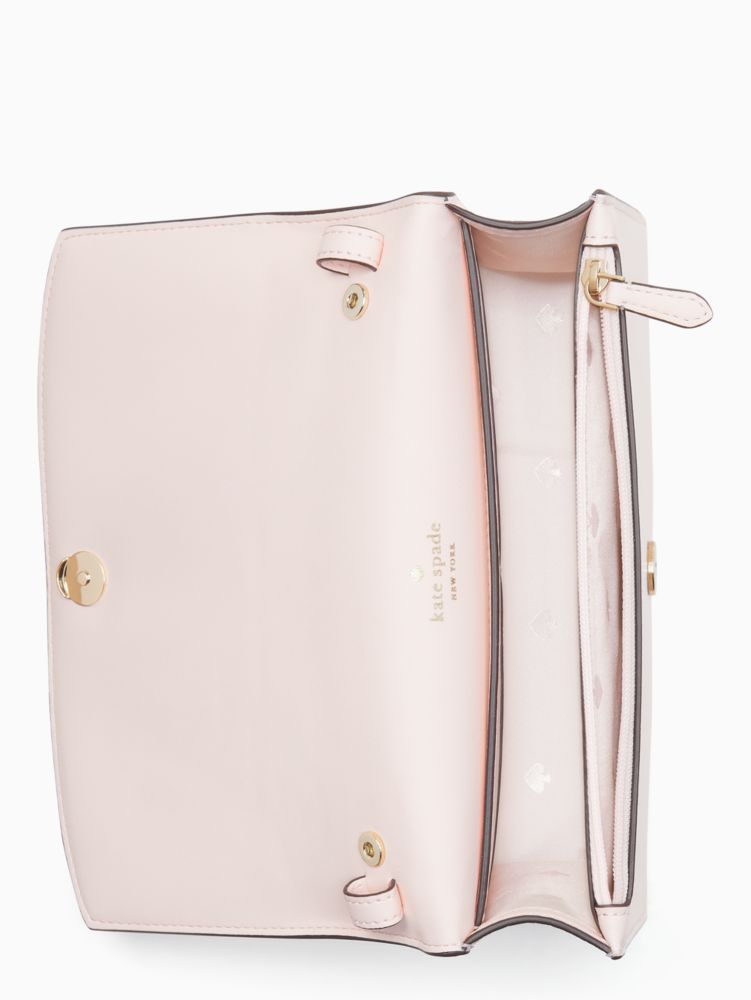 Kate Spade,Staci Studded Hearts Small Flap Crossbody,