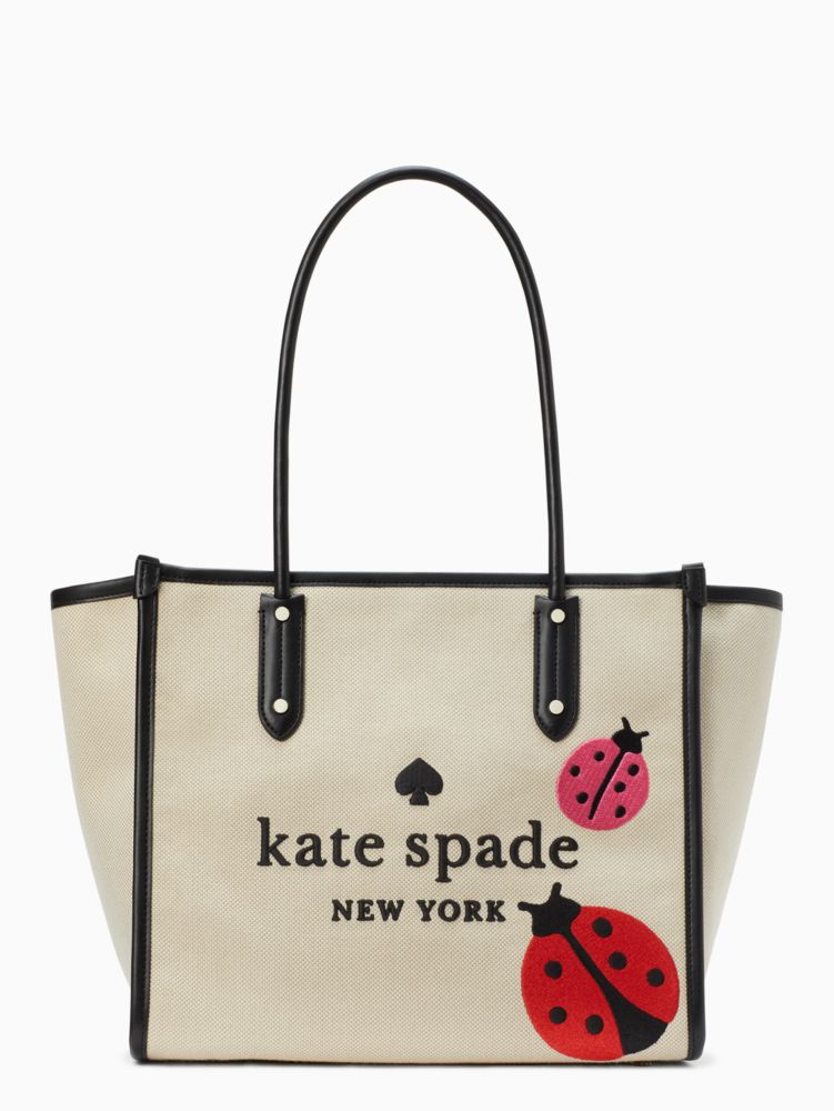 【新品】KATE SPADE（ケイトスペード）ハンドバッグ てんとう虫 ホワイト