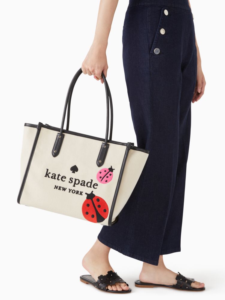 Kate Spade,Ella Ladybug Tote Bag,