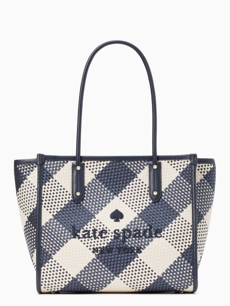 Coach City Tote with Houndstooth Print