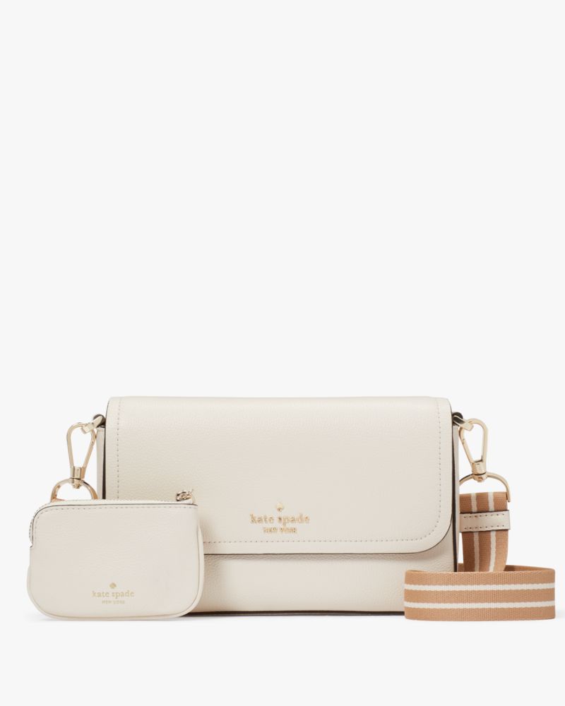 NWT Kate Spade Rosie Pebbled Leather North South Phone Zip Crossbody  Parchment