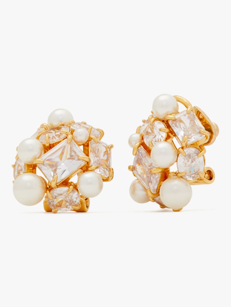 Kate Spade,Candy Shop Cluster Studs,Cream/Gold