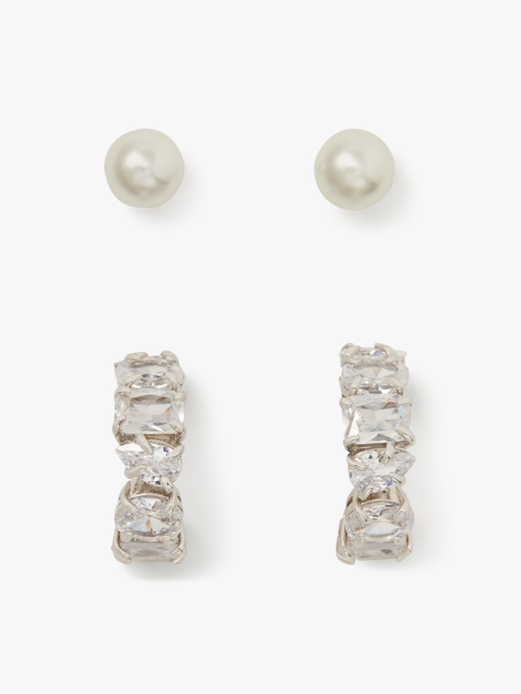 Kate Spade,You're A Gem Studs & Huggies Boxed Set,