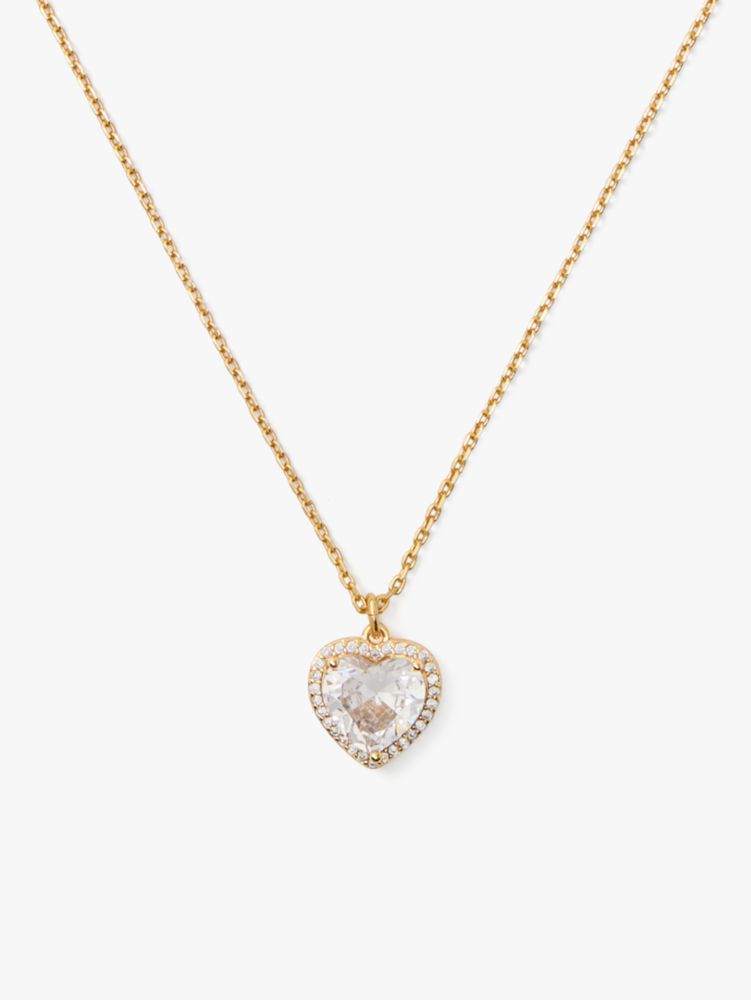 Kate Spade,My Love Pavé Heart Pendant,