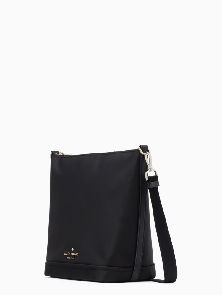 Kate Spade,チェルシー ザ リトル ベター ナイロン ダッフル クロスボディ,バッグ,ブラック